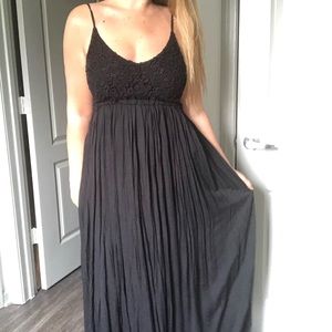 Black Backless Maxi